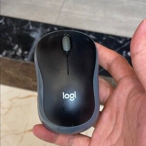 Logitech Wireless Mouse in Black and Gray